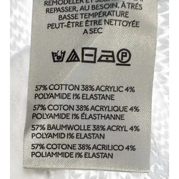 Free People East Street Ivory & Black Pattern Knit Sweater Boxy Crop Vest M NWT - Picture 7 of 7